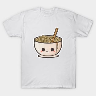 Cute Ramen Noodles Cartoon Anime Drawing Japan T-Shirt